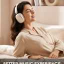 Wentronic Y02 Active Noise Cancelling Headphones, Wireless Over-Ear Bluetooth 5.4 Headphones, Multiple Modes, 60H Playtime,Hi-Res Audio,Big Bass,Foldable Lightweight for Travel Home Office, Starlight