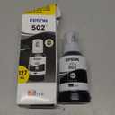 EPSON 502 EcoTank Ink Ultra-high Capacity Bottle Black Works with ET-2850, ET-2980, ET-2988, ET-3850, ET-3930, ET-3950, ET-4850, ET-4950 and other select EcoTank models