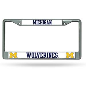 Michigan Wolverines Chrome License Plate Frame