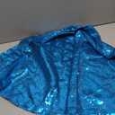 Tree Skirt-Sequin Tree Skirt 48" Christmas Tree Skirt Unique Sparkly Glittery Holiday Embroidery Sequin Tree Supplies(Turquoise)