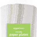 Amazon Basics Everyday Paper Plates, 8.62 Inch, Disposable, 300 Count