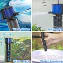 TARARIUM Aquarium Filter Powerful 260GPH for 35-75 Gallon Fish Tank Small Pond Fountain, Wave-Maker Submersible Water Pump Turtle Tank Filter for Saltwater & Freshwater System
