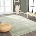 JONATHAN Y Haze Solid Low-Pile Green Indoor Area Rug 3x5, Coastal,Bohemian,Minimalist,Classic, Easy-Cleaning for Living Room,Bedroom,Kitchen,Pet Friendly,Non-Shedding (SEU100O-3), 2'11" x 5'