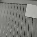 Ekena Millwork Lifetime Vinyl LL1S14X05500PG Standard Cathedral Top Center Mullion, Open Louver Vinyl Shutters, w/Installation Shutter-Lok's & Matching Screws (Per Pair), 14 1/2"W x 55"H, Paintable