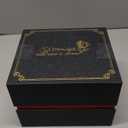 Cute Teddy Bear with Forever Preserved Real Rose,Eternal Flowers Elegant Rose Box with Teddy Bear Gift Card, Romantic Gift for Her in Valentine's Day, Mother's Day,Weddings (Red)