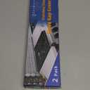 Stove Gap Covers Stainless Steel, Adjustable 13.8-27.5 In(2 Pack), Heat Resistant, Gas Stove Side Gap Protector (Matte Black)