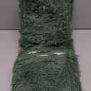 Deep Green Runner Area Rugs for Bedroom Living Room, 2x4 Feet Fluffy Bedside Rugs, Soft Shaggy Carpet Rug for Kids Room Nursery, Furry Cute Rugs for Girls Boys Dorm Room Home Decor