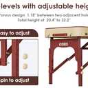 CLORIS 84" Professional Massage Table 2 Section Portable Hold Up to 1100LBS
Reinforced Wooden Leg 10 Heights Adjustable High-elastic Foam Salon Spa Lash Tattoo Bed with Carrying Bag Cream
