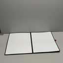 Double-Sided White Board 1612inch - Expands to 2416 Dry Erase Board with 3 Markers & Anti-Ghosting Surface | Magnetic-Ready | Ultra-Thin for Office,School,Travel,Home(16"12"-Black)