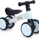 INFANZIA Baby Balance Bike for 12-36 Month Boys Girls, 1 Year Old Toddler First Bike No Pedal with Adjustable Seat, Infant 4 Wheels Bicycle Ride On Toys Kids First Birthday Gifts | 1 Year Old, Toddler First Bike, with Adjustable Seat, Infant, Bicycle, Ride On Toys