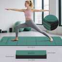 HAHE 7-Fold Design Extra Thick Yoga Mat 72"L x 24"W x 0.47", TPE | Fitness Exercise Mats, Non-Slip Foldable Yoga Mat, High Density, Portable for Men & Women, Yoga, Pilates, Home Gym