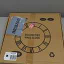 LEIKE Large Wall Clock,Non Ticking Silent,Battery Operated Big Round Modern Wood Wall Clocks for Living Room, Bedroom,Dinning Room,Farmhouse,Office, Retro Home Decor-20 Inch/50CM-Black-Arabic Number