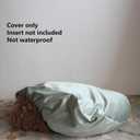 Sage Green Round Dog Bed Cover Replacement Washable for 23 to 24 Inch
