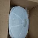 2Pack White Oval Paper lanterns 16, Chinese Japanese paper lantern lights Paper Lamp shade for Home Decor Wedding Birthday party decorations(White-16inch-2PCS)