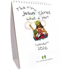 Christian Calendar 2026  Inspirational & Colorful Desk Calendar, Motivational Bible Verses, Durable Thick Paper, Perfect for Home, Office & Classroom, Ideal Christian Gift for Teachers and Families