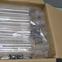 8 Pack 25 oz Syrup Bottle Plastic Long Neck Bottle with Stainless Steel Leakproof Tapered Spout Pourer and Cap Alcohol Juice Coffee Container for Home Bar Service Bartending Supplies