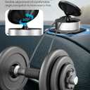 2 x 360 Rotatable Vacuum Magnetic Phone Holder for Car, One-Hand Operation Suction Phone Mount, Strong Magnetic Car Phone Stand for iPhone, All Smartphones (Gym/Airplane/Gym/Desktop/Any Surface)