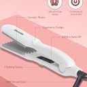 Hair Crimper for Women, Dmriektu Crimping Iron for Volumizing Fluffy Hairstyle, Crimper Hair Iron with Ceramic Hair Styling Tools for Women Girls Adjust Temp Dual Voltage Auto Off