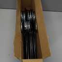 Zober Pants Hangers Non Slip - 20 Pack Open Ended Pants and Jean Hangers for Closet - Space Saving Clothes Hanger - Strong, Durable, Metal Pant Hangers (Black) (Chrome)