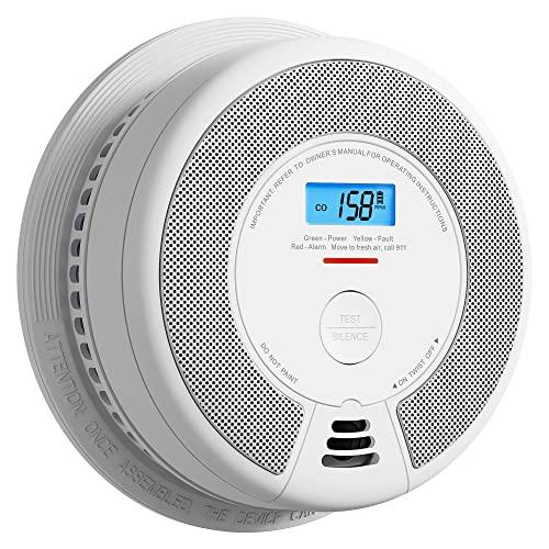 X-Sense Battery Combination Smoke Carbon Monoxide Alarm Detector with Large LCD Display (Standalone Model)