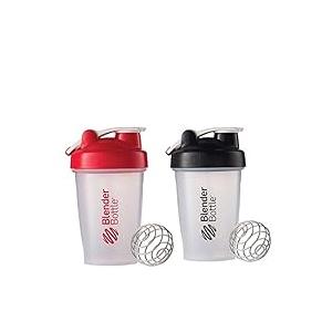 Blender Bottle Single 20oz 2 Pack - Shaker Bottles for Protein and Supplements