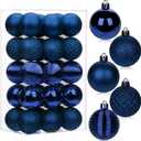 30PCS 2" Christmas Ball Ornaments Shatterproof Navy Blue Christmas Tree Decorations Xmas Tree Balls Halloween Ornaments Dcor