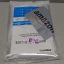 AmazerBath Stall Shower Curtain 36x72, Walk-in Clear Heavy Duty Thick PEVA, Small with 2 Weighted Stones and 6 Grommet Holes