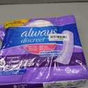 Always Discreet Adult Incontinence Pads for Women, Drier, 6 Drop Long Length, Extra Heavy Absorbency, Pads for Bladder Control Management, Bladder Leaks, & Postpartum Pads, 45ct