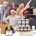 MTLEE 10 Pcs Christmas Thank You Gift Candles Scented Soy Jar Candle Bulk Inspirational Team Coworker Gifts Bulk 3.5 oz Staff Appreciation Gifts for Women Employees Teacher Boss Yoga Home(Team)