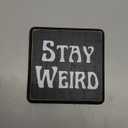 5" Gothic Wooden Sign With A Hook - Stay Weird - Funny Natural Solid Pinewood Gift For Men & Women, Bar, Studio, Cafe Home & Office Wall Shelf, Desktop Decoration & Gift - D05