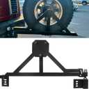 ECOTRIC Tire Carrier Mount Compatible with All Hummer H2 w/Drop Down Option Black, Heavy Duty