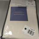 100% Blackout Shield Linen Blackout Curtains for Bedroom 84 Inches Long, Back Tab/Rod Pocket Living Room Drapes, Thermal Insulated Blackout Curtains 2 Panels Set, 50" W x 84" L, Cream