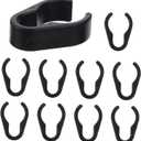 10Pcs Microphone Cable Clip, Plastic Mic Pole Wire Clips for Mic with an Inner Diameter of 15-20mm / 0.6-0.8in