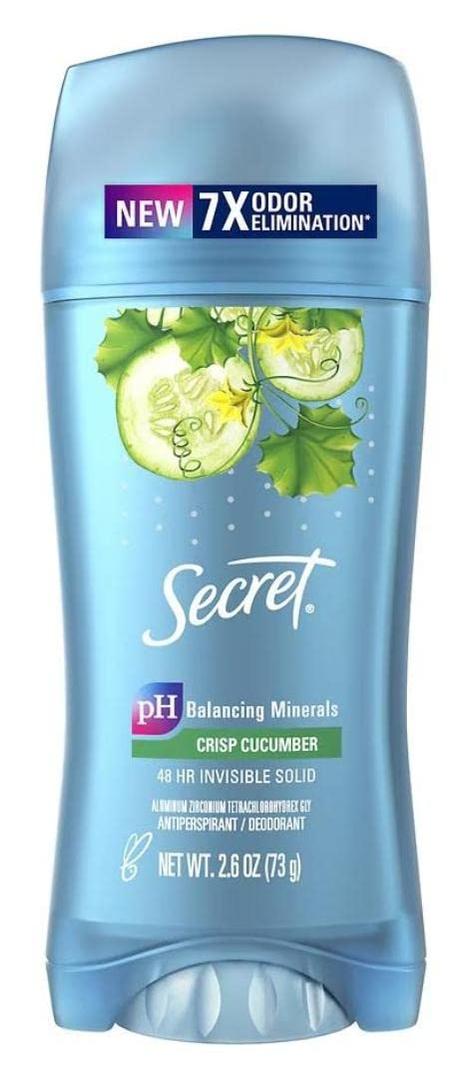 Secret Scent Expressions Anti-Perspirant Deodorant Invisible Solid Classic Crisp Cucumber 2.60 oz (Pack of 3) - Packaging May Vary