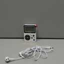 PRUNUS J-159 Pocket AM FM Radio Portable with Stereo Earphone, Battery Operated Radio by 2 AAA, Manual Preset, Large Screen, Lock Key Radios,Sleep Timer,Mini Radios,Digital(No Speaker)