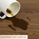 Peel and Stick Floor Tile, 36 Pcs 54 Sq.Ft Waterproof Wood Grain Luxury Vinyl Plank Flooring, Easy DIY Self Adhesive Vinyl Floor for Kitchen, Living Room, Bedroom, RV, Brown Walnut