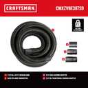 CRAFTSMAN CMXZVBE38759 2-1/2 in. x 20 ft. POS-I-LOCK Wet Dry Vacuum Hose