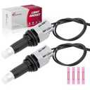 Svicari 2PCS Headlight Side-Marker Light Socket with Wire Harness w/Connector Fit for Toyota 4Runner Camry 4Runner Highlander Tacoma for Lexus ES330 GX460 IS250 LS460 Replace #90075-60077