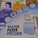 Water Filter Pitcher - Long Lasting 150 Gallons, Supreme Fast Filtration and Purification Technology, Removes Chlorine, Metals for Clean Tasting Drinking Water, WQA Certified