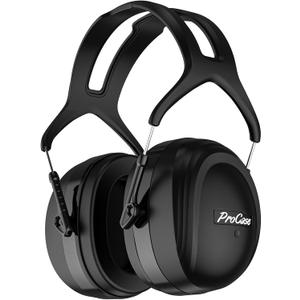 ProCase Extra Large SNR 37dB Noise Cancelling Headphones, NRR 30dB Hearing Protection Ear Muffs for Adults Noise Reduction, Wide Size Adjustment and Comfortable -Black