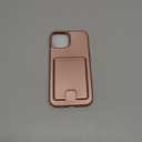 Petocase for iPhone 14 Case/iPhone 13 Wallet Case,Card Holder Slot Ultra Bling Slim Clear Flexible TPU Soft Silicone Protective Phone Case Cover for Apple iPhone 13/14 Rose Gold