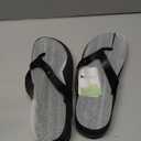 ONCAI Womens Flip Flops For Women Comfortable Strap Yoga Mat Non-Slip Women's Thong Sandal Casual Summer Beach Slippers With Arch Support Black Size 9.5