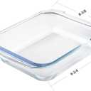 1.6-Qt Basics Square Tempered Glass Baking Dishes, Set of 2