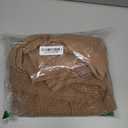 QUALFORT Cardigan Sweaters for Women 100% Cotton Button-Down Long Sleeve Oversized Knit Outerwear (Large, Camel)