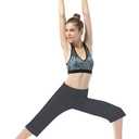 HISKYWIN 17"/23"/27"/29"/31"/33"/35" Inseam Capri/Petite/Regular/Tall Length Women's Straight Leg Yoga Pants Zip Pocket (Black, S)