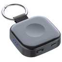 Temdan Portable Wireless Charger for Apple Watch Magnetic iwatch Charger 1200mah Power Bank Camping Travel Essentials Camping Watch Charger for Series 10/9/8/7/6/Se/5/4/3/2/1/Ultra/Ultra 2-Black