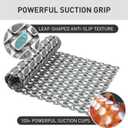 Bath Tub and Shower Mat Non Slip Bathtub Safety Mat with Powerful Suction Cups and Drain Holes, 36 x 16 Inch Soft Bathtub Mat Non Slip Bath Mat for Tub, Machine Washable, Easy to Cut, Dark Grey