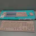 Logitech MK270 Wireless Keyboard and Mouse Combo for Windows, 2.4 GHz, 8 Multimedia Keys, PC, Laptop, Wireless Keyboard Compact Mouse Combo - Rose (1 Pack)