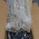 LUE BONA Vanity Stool, Black Vanity Stools for Makeup Room, Round Ottoman Foot Stool, Velvet Footrest Vanity Chair for Bathroom Vanity, Bedroom, Living Room, Entryway, Offices