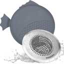 Revolutionary Kitchen Sink Drain Strainer & Sink Stopper/Patented Reversible Kitchen Sink Strainer, Anti-Clogging Sink Strainer Basket, Handmade Kitchen Gadgets, 304 Stainless Steel & Rust-Proof